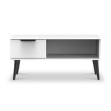 Asher White 1 Drawer Coffee Table from Roseland Furniture