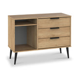 Asher Light Oak 3 Drawer TV Unit from Roseland Furniture