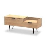 Asher Light Oak TV Console Unit from Roseland Furniture