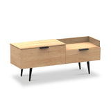 Asher Light Oak TV Console Unit from Roseland Furniture