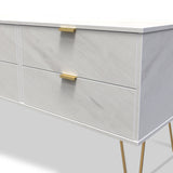 Moreno Marble 4 Drawer Low Storage Unit