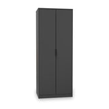 Moreno Graphite Grey 2 Door Double Wardrobe from Roseland furniture