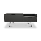 Moreno Graphite Grey TV Console Unit from Roseland Furniture