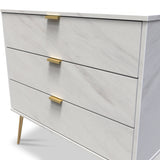 Moreno Marble Effect 3 Drawer Chest