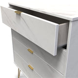 Moreno Marble Effect 4 Drawer Chest