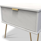 Moreno Marble Effect 1 Drawer Side Table