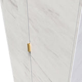 Moreno Marble Effect 2 Door Double Wardrobe