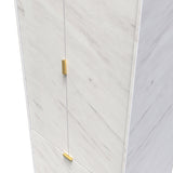 Moreno Marble Effect 2 Door 2 Drawer Double Wardrobe