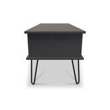 Moreno Graphite Grey 1 Drawer Coffee Table with hairpin legs