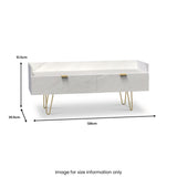 Moreno Marble Effect Media Console Unit from Roseland Furniture