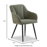 Frida Soft Textured Dining Chair