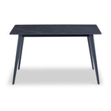 Owen Black 130cm Sintered Stone Dining Table from Roseland Furniture