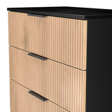 Jago Slatted Effect 4 Drawer Chest of Drawers