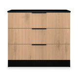 Jago-Slatted-Effect-3-Drawer-Chest-from Roseland Furniture