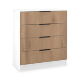 Jago Slatted Effect 4 Drawer Chest of Drawers