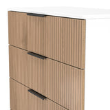 Jago Slatted Effect 4 Drawer Chest of Drawers