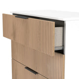 Jago Slatted Effect 4 Drawer Chest of Drawers