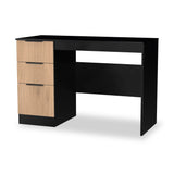 Jago-slatted-effect-desk-black from Roseland Furniture