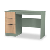 Jago-slatted-effect-desk-green from Roseland Furniture