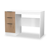 Jago-slatted-effect-desk-white from Roseland Furniture