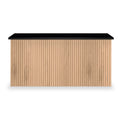 Jago-slatted-effect-blanket-box-black from Roseland Furniture