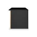 Jago-slatted-effect-blanket-box-black from Roseland Furniture