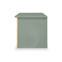 Jago-slatted-effect-blanket-box-green from Roseland Furniture