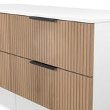 Jago-slatted-effect-4-drawer-bed-box-white from Roseland Furniture