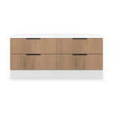 Jago-slatted-effect-4-drawer-bed-box-white from Roseland Furniture