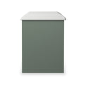 Jago-slatted-effect-stool-green from Roseland Furniture