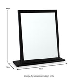 Jago-slatted-effect-small-mirror-black from Roseland Furniture