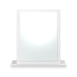 Jago-slatted-effect-small-mirror-white from Roseland Furniture