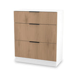 Jago-slatted-effect-3-drawer-deep-chest-white from Roseland Furniture