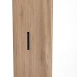 Jago-slatted-effect-2-door-midi-wardrobe-white from Roseland Furniture