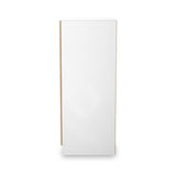 Jago-slatted-effect-2-door-midi-wardrobe-white from Roseland Furniture