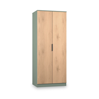 Jago Slatted Effect 2 Door Wardrobe