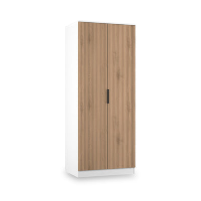 Jago Slatted Effect 2 Door Wardrobe