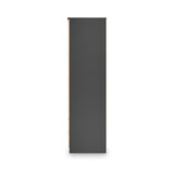 Jago-slatted-effect-2door-2dr-mirror-wardrobe-black from Roseland Furniture