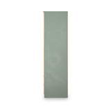 Jago-slatted-effect-2door-2dr-mirror-wardrobe-green from Roseland Furniture