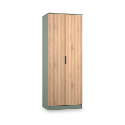 Jago Slatted Effect Tall 2 Door Wardrobe