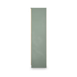 Jago-slatted-effect-tall-2-door-wardrobe-green from Roseland Furniture