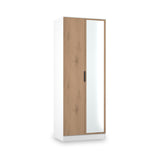 Jago-tall-2-door-mirrored-wardrobe-white from Roseland Furniture