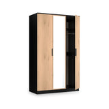 Jago-tall-3-door-mirrored-wardrobe-black from Roseland Furniture