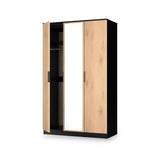 Jago-tall-3-door-mirrored-wardrobe-black from Roseland Furniture