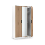 Jago-tall-3-door-mirrored-wardrobe-white from Roseland Furniture