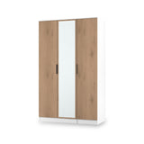 Jago-tall-3-door-mirrored-wardrobe-white from Roseland Furniture