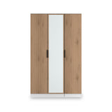 Jago-tall-3-door-mirrored-wardrobe-white from Roseland Furniture