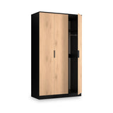 Jago-tall-3-door-wardrobe-black from Roseland Furniture