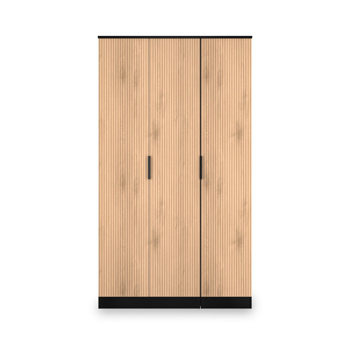 Jago-tall-3-door-wardrobe-black from Roseland Furniture