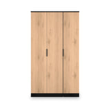 Jago-tall-3-door-wardrobe-black from Roseland Furniture